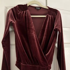 Velvet bodysuit